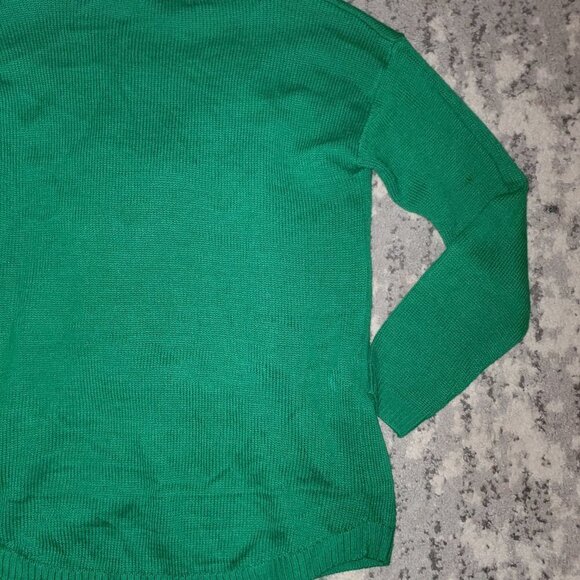 Ugly Christmas Sweater Penguin Christmas Green Sweater Size XL - Picture 7 of 15